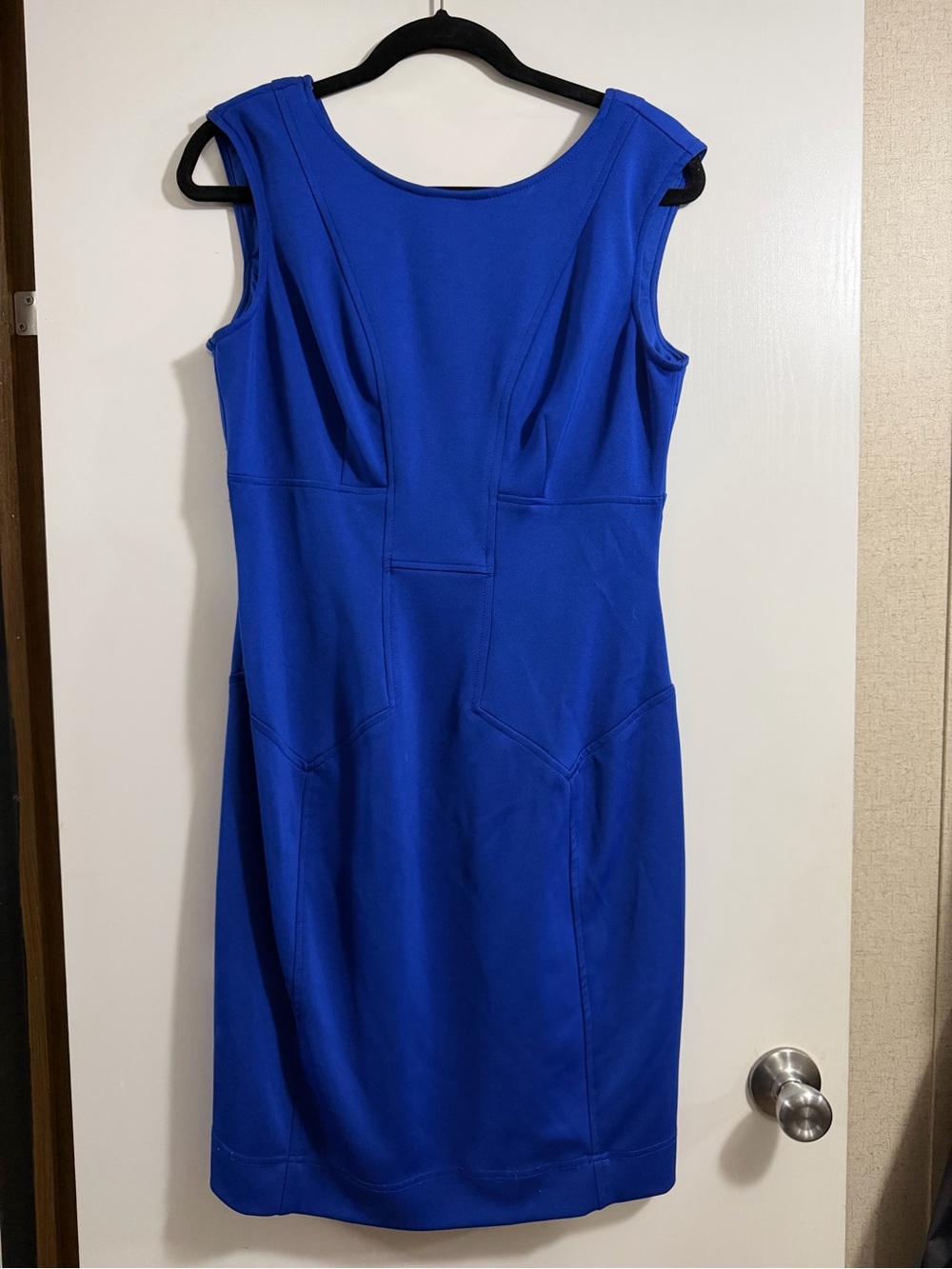Maggy London Cobalt Blue Sleeveless Sheath Dress